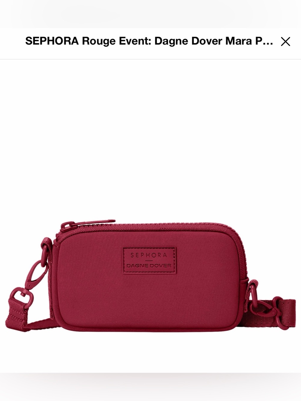 Dagne Dover x Sephora Mini Crossbody Pouch — Berry